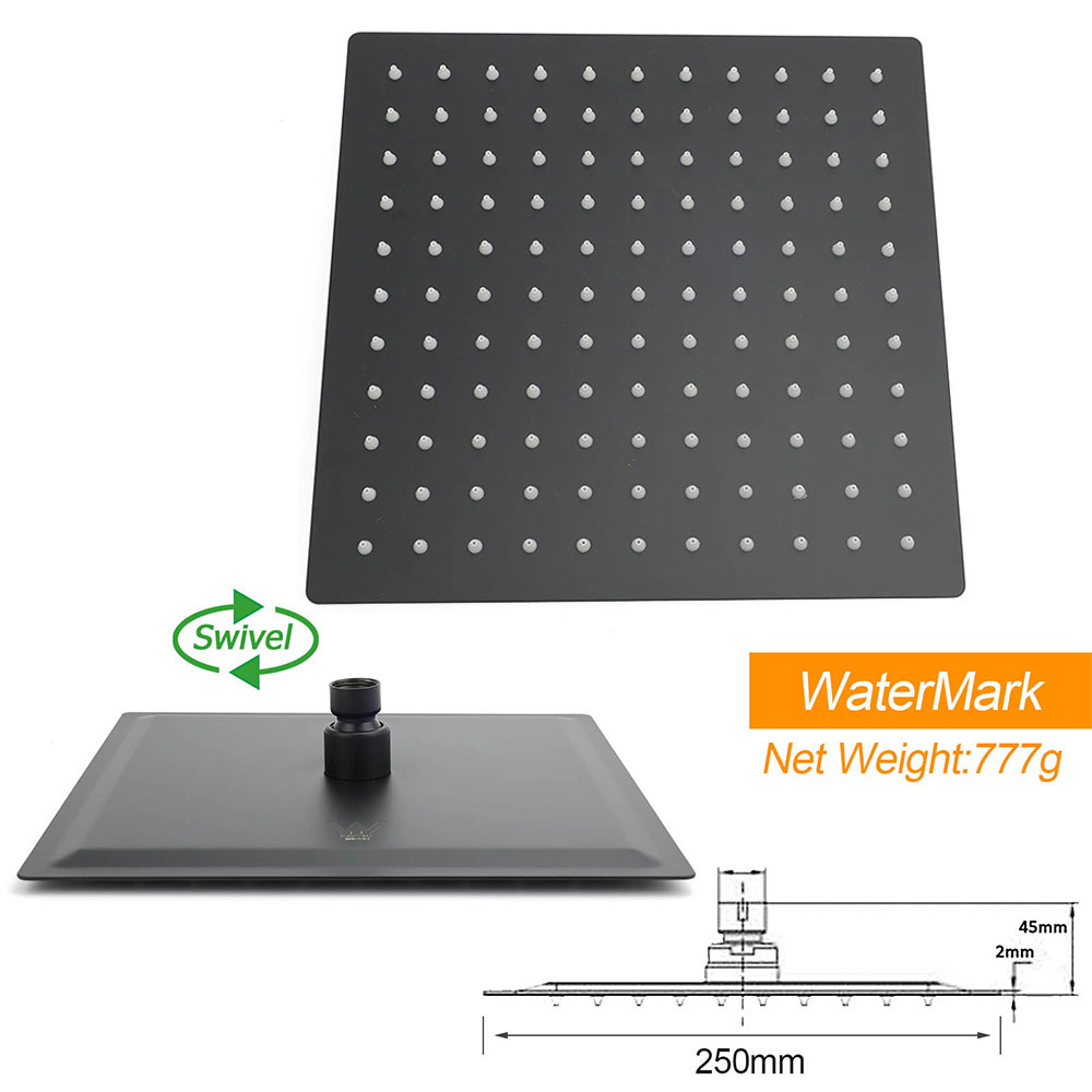 Dual Shower Square Large 12