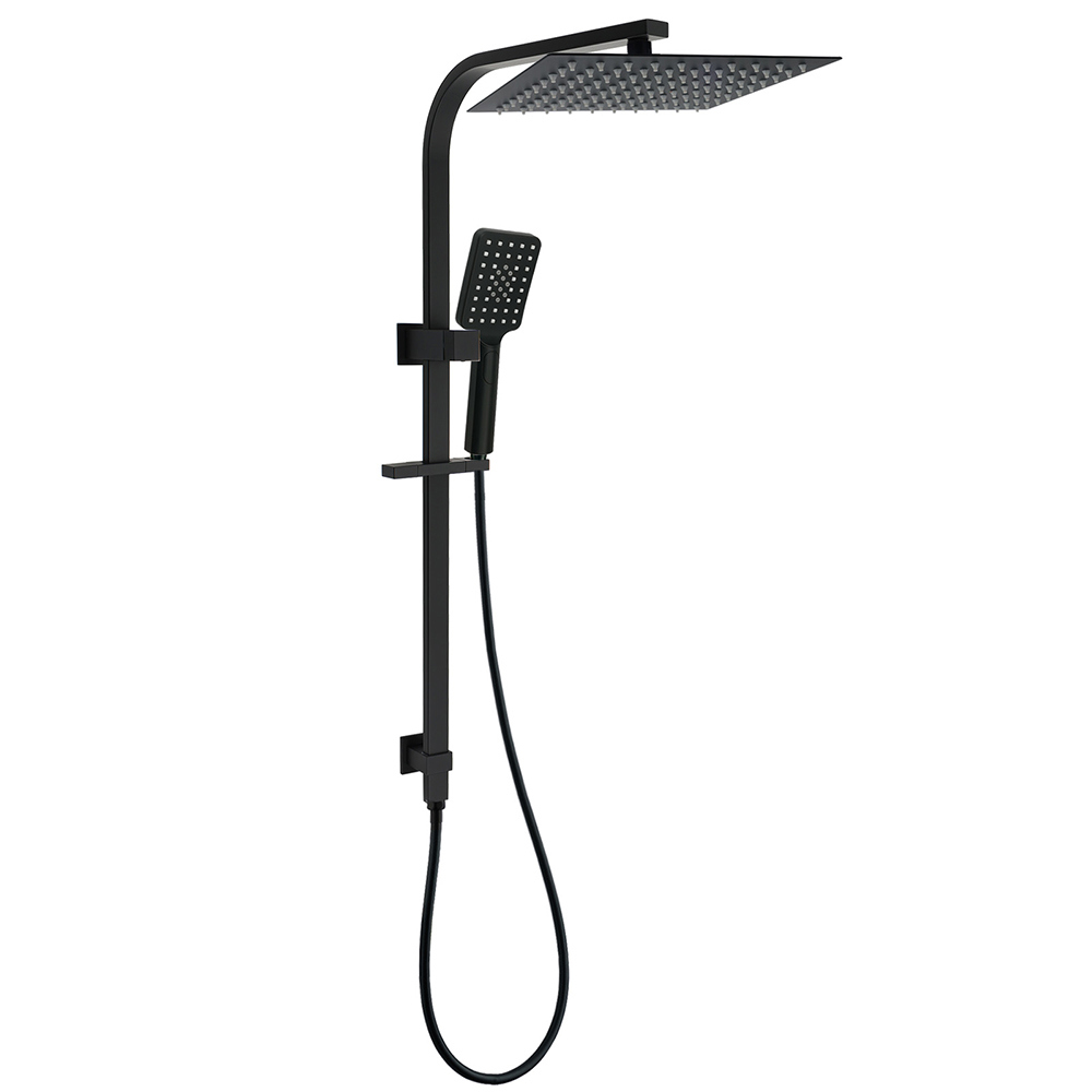 2in1 Shower Set Matt Black 12