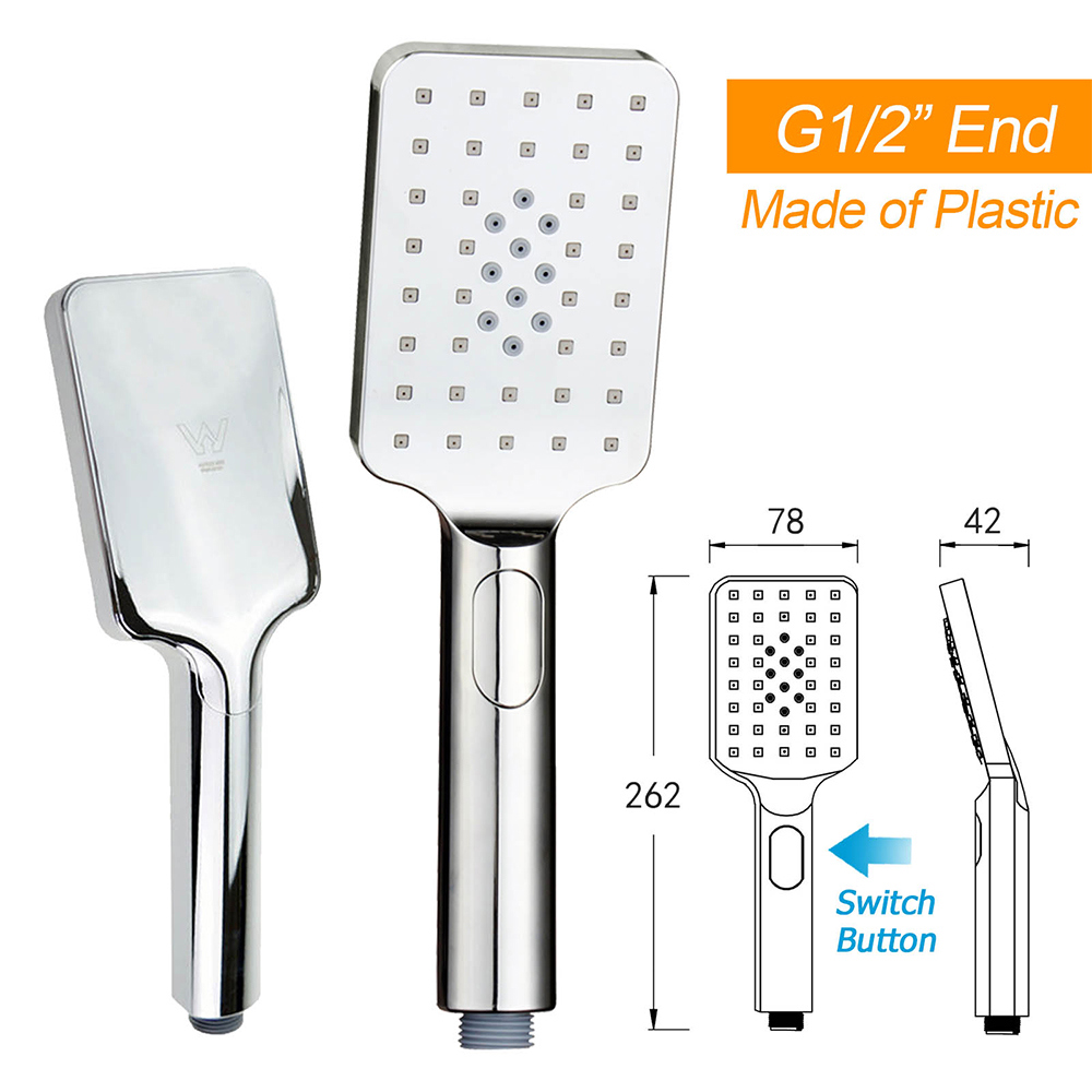 WELS Dual Square Shower Set Large 16