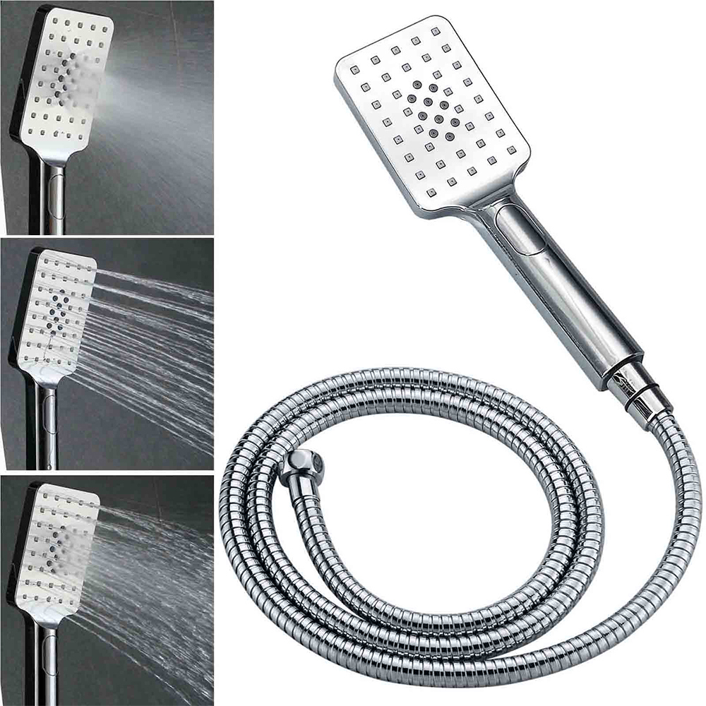 Chrome Dual Square Shower Set 16