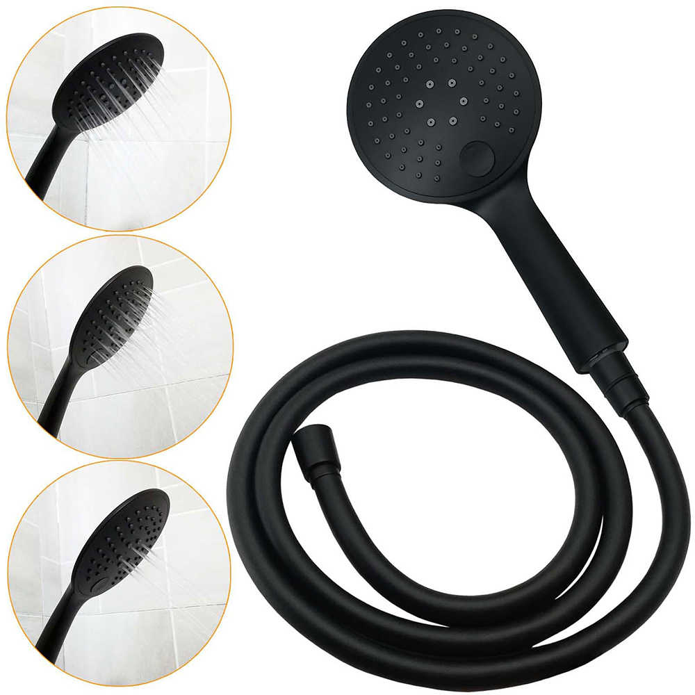 WELS Dual Black Round Shower Set 10