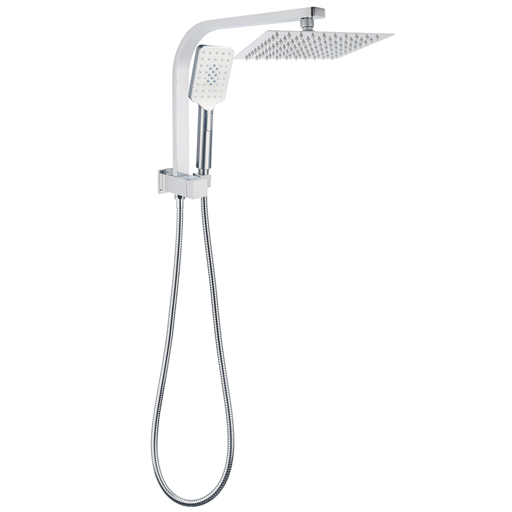 Chrome Square Twin Rain Shower 8