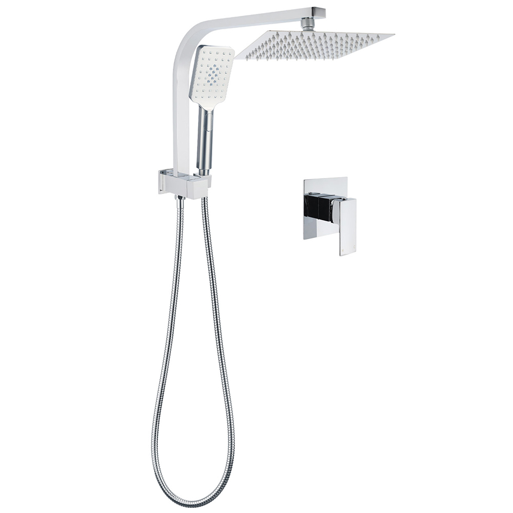 WELS Chrome Square Dual Rain Shower 8