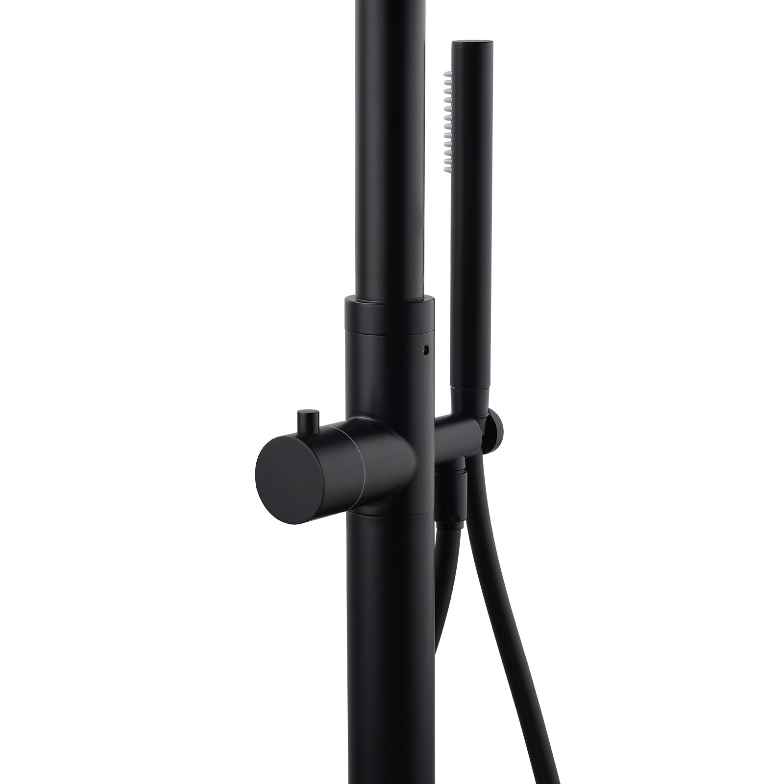 WELS Matte Black 316SUS Dual Shower Set Outdoor Bath System Rainfall 10
