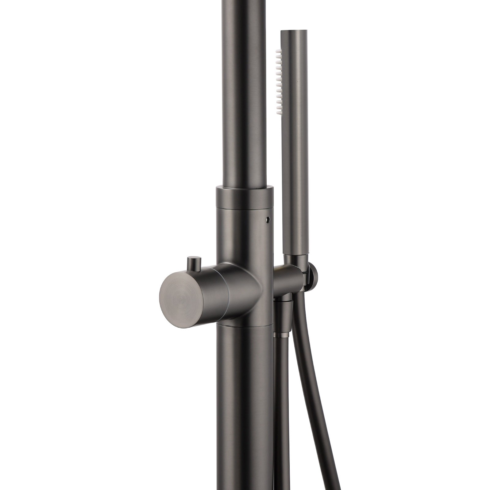 316 SUS WELS Gun Metal Twin Shower Handset Combo Outdoor Bath Rainfall 10