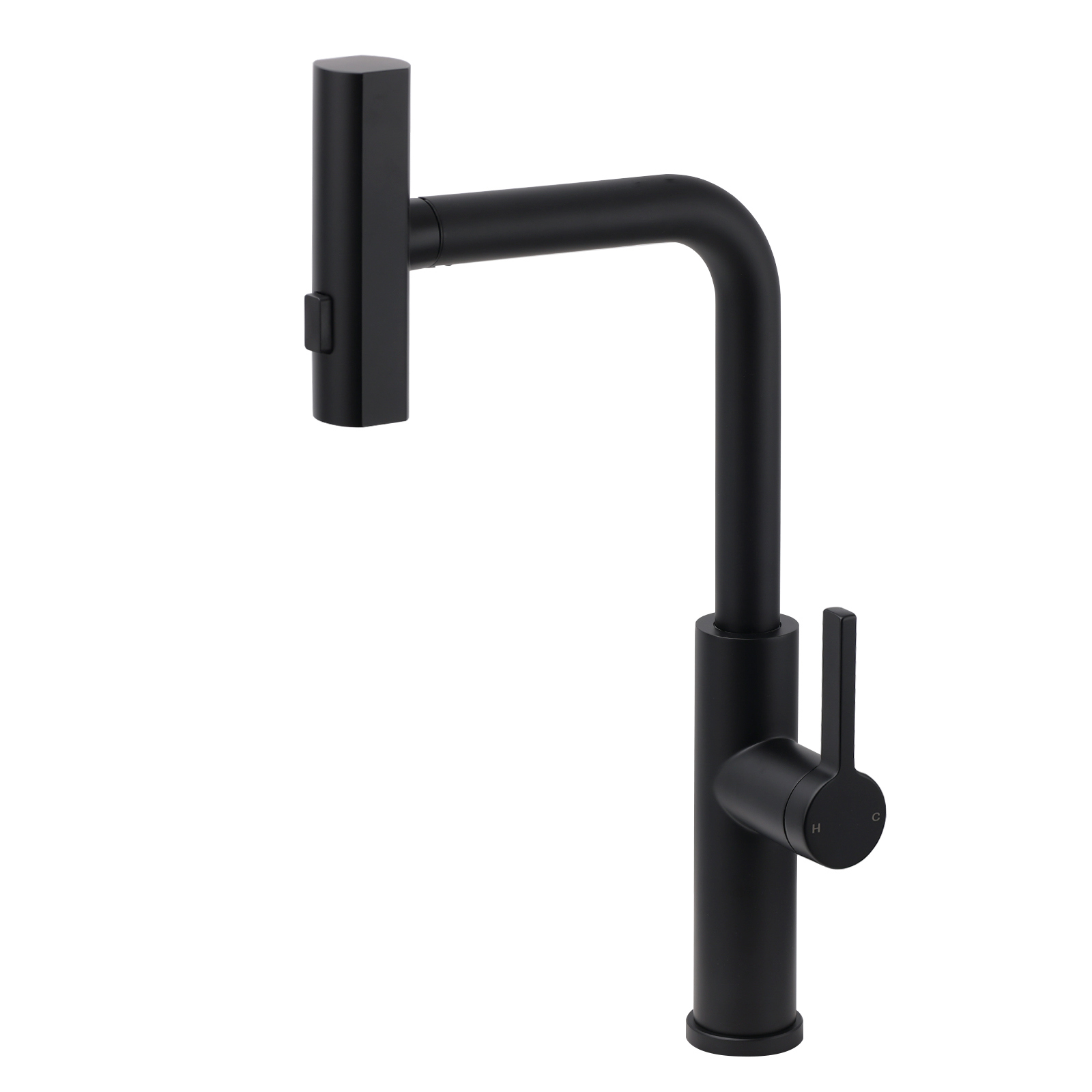 WELS Matte Black 3-Mode Spray Pull Out Kitchen Mixer Sink Laundry Faucet Tapware - Image 2