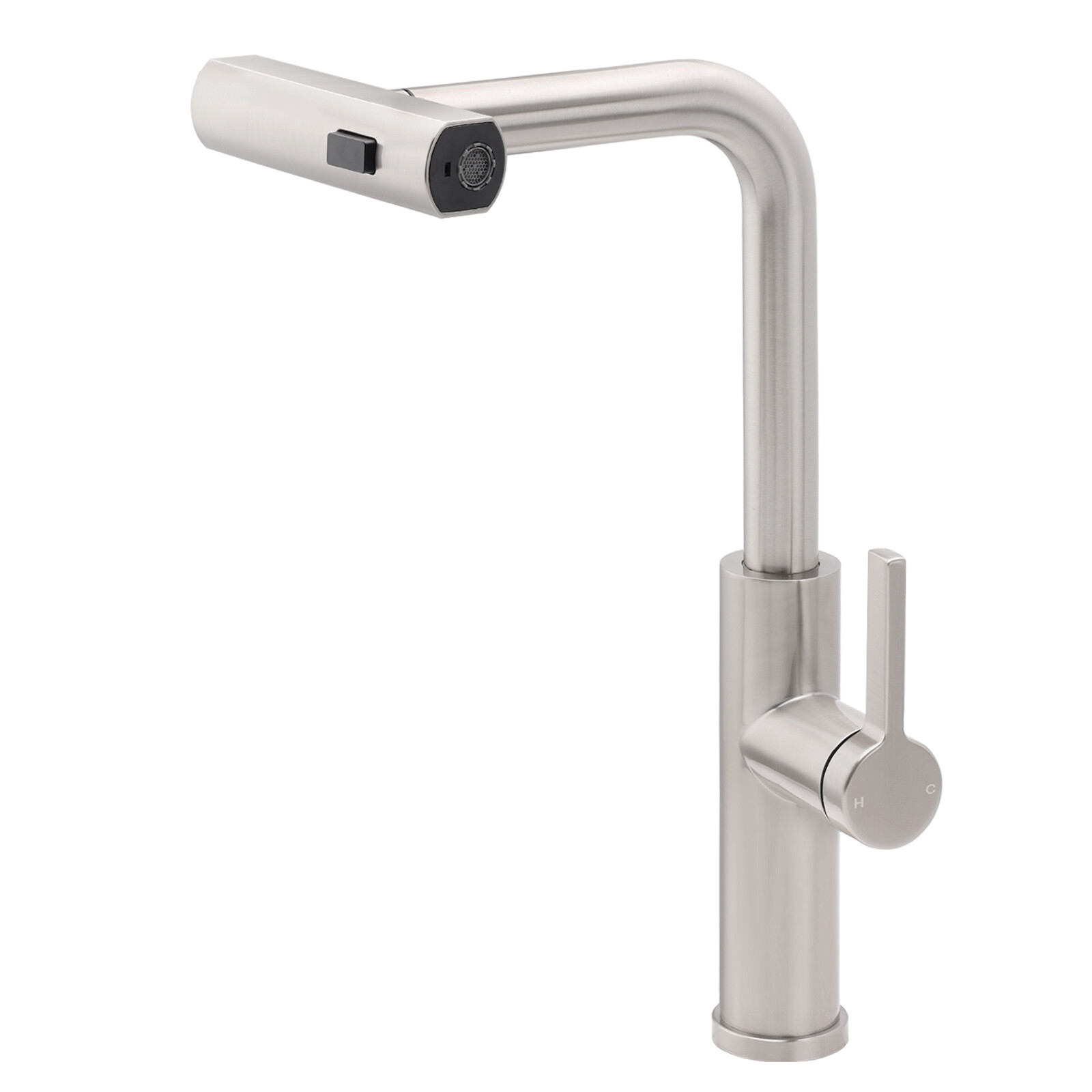 Brushed Nickel 3-Mode Kitchen Mixer Pull Out Down Sink Laundry Faucet Tap WELS - Image 2