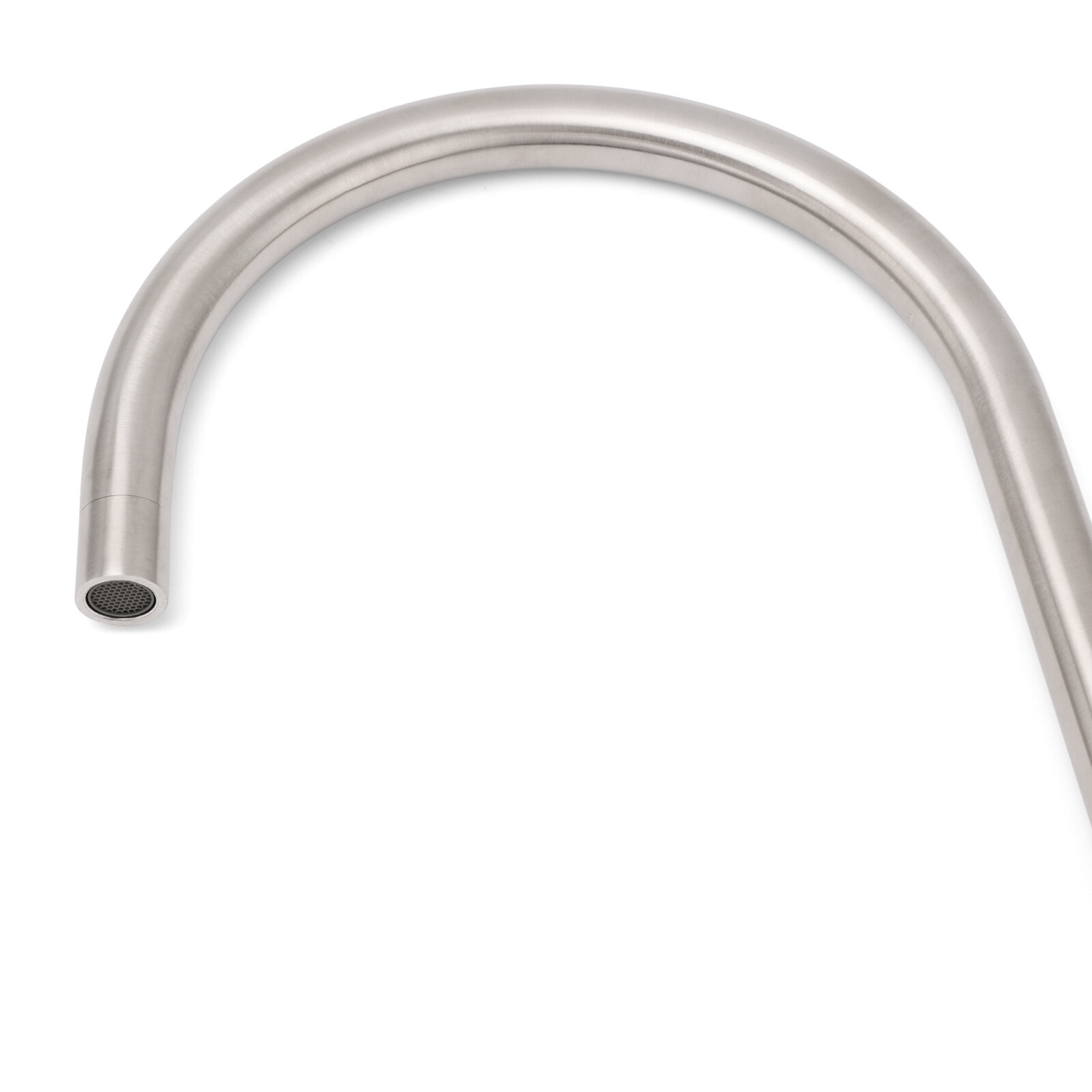 Brushed Nickel 435mm Tall Slim Round Kitchen Laundry Sink Mixer Faucet Tap Spout - Image 7
