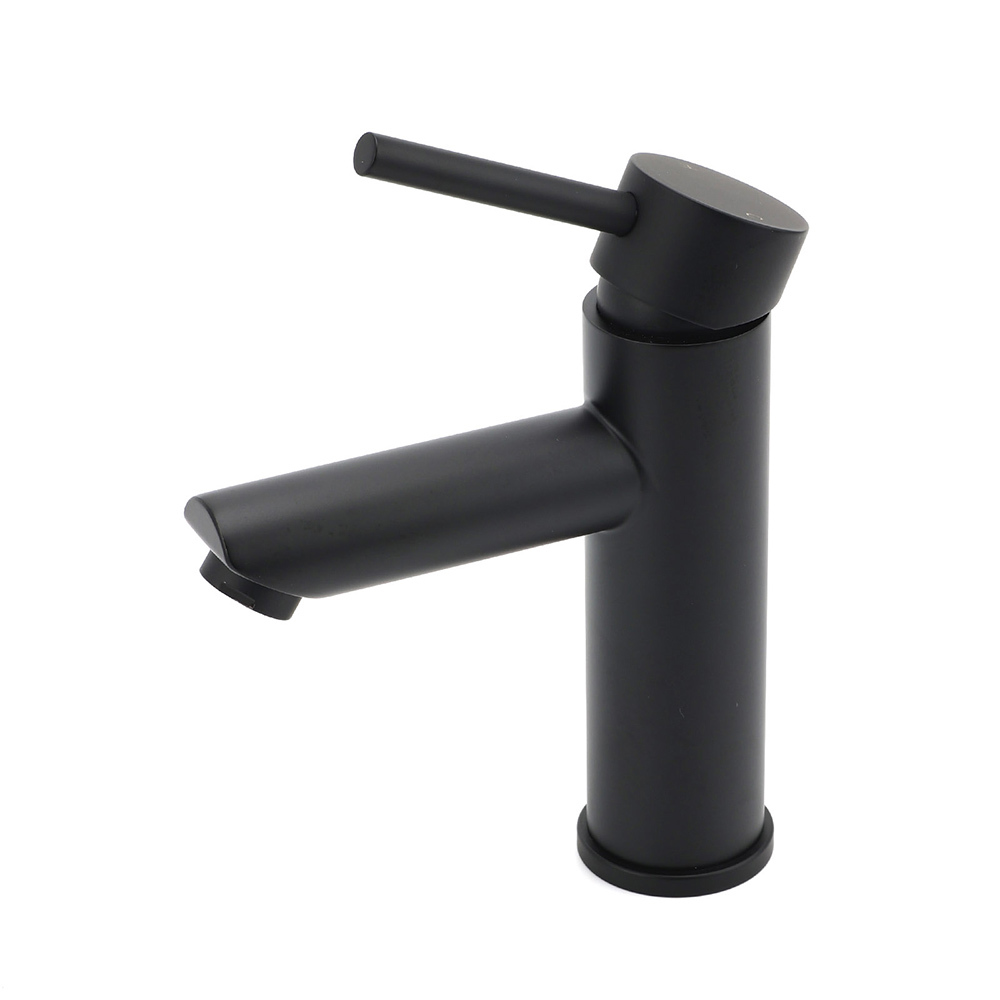 WELS Black 7.5L/min Kitchen Laundry Round Basin Mixer Vanity Sink Faucet Tap Set - Image 2