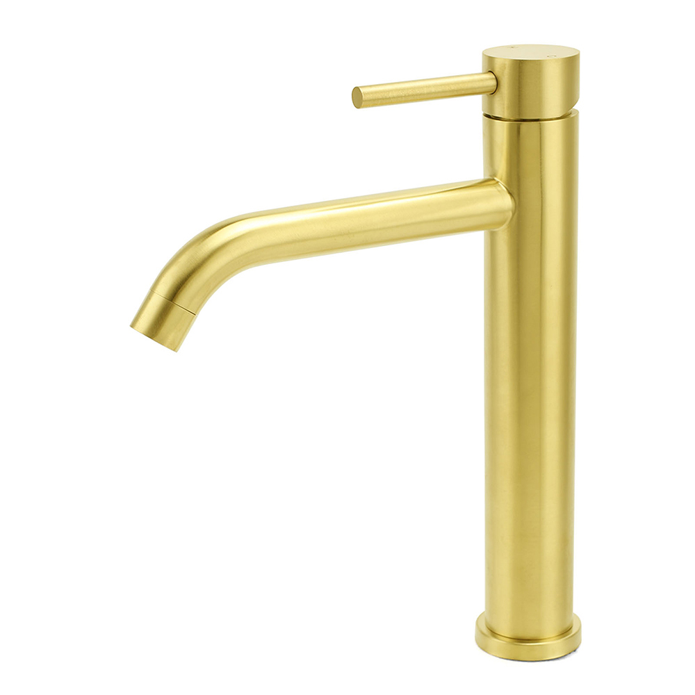 WELS Brushed Gold Tall Kitchen Laundry Basin Mixer Vanity Sink Faucet Tap Bath - Image 1