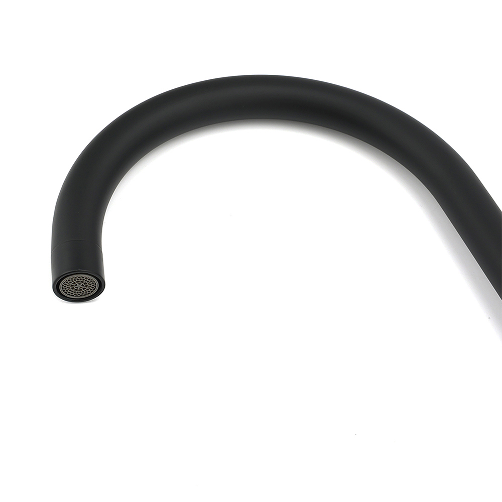 WELS Black Kitchen Sink Mixer Laundry Faucet Tapware 360° Swivel Gooseneck Spout - Image 4