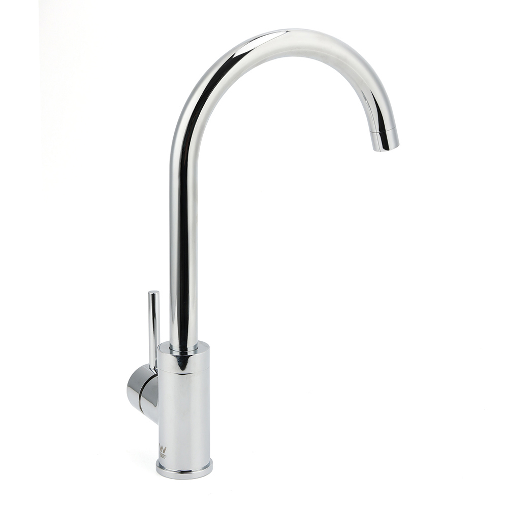 WELS Chrome Kitchen Laundry Swivel Sink Mixer Faucet Tap Spout Stainless Steel - Image 3