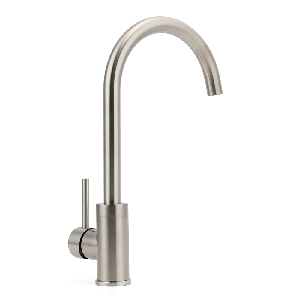 WELS Kitchen Laundry Swivel Sink Mixer Faucet Tap Spout Stainless Steel Brushed - Image 3