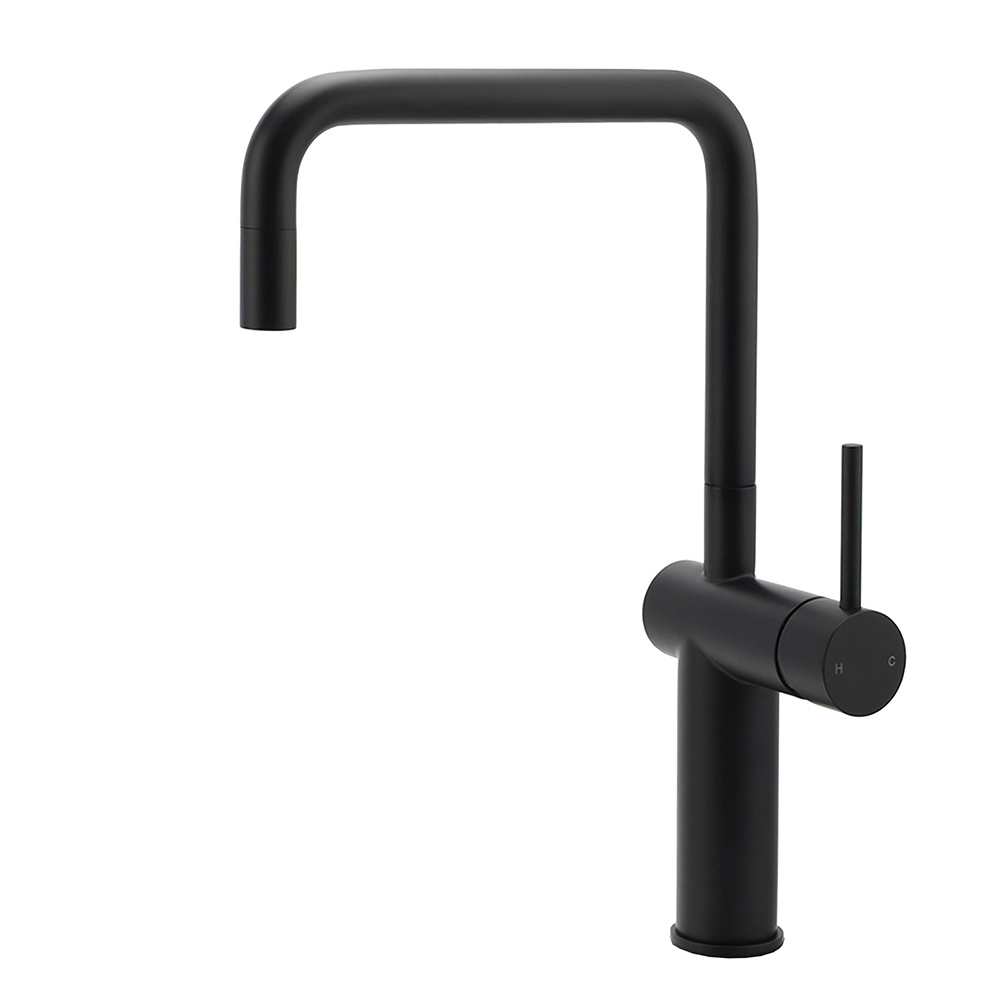 WELS Matt Black SUS Tall Kitchen Laundry 360º Swivel Sink Mixer Faucet Tap Spout - Image 1