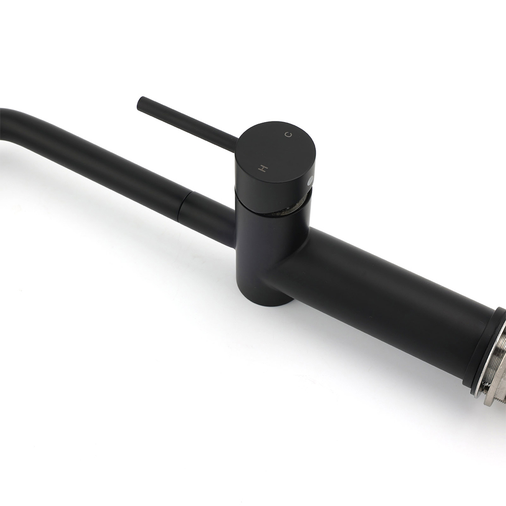 WELS Matt Black SUS Tall Kitchen Laundry 360º Swivel Sink Mixer Faucet Tap Spout - Image 5