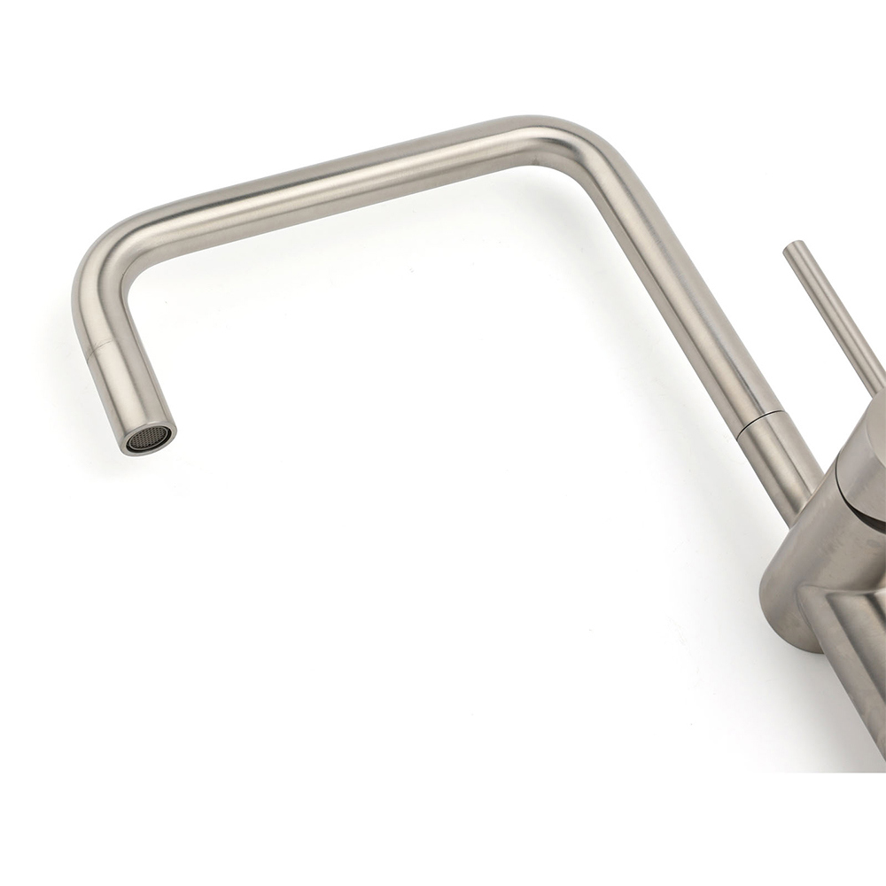 WELS 6L/m Kitchen Laundry 360º Swivel Sink Mixer Faucet Tap Spout Brushed Silver - Image 4
