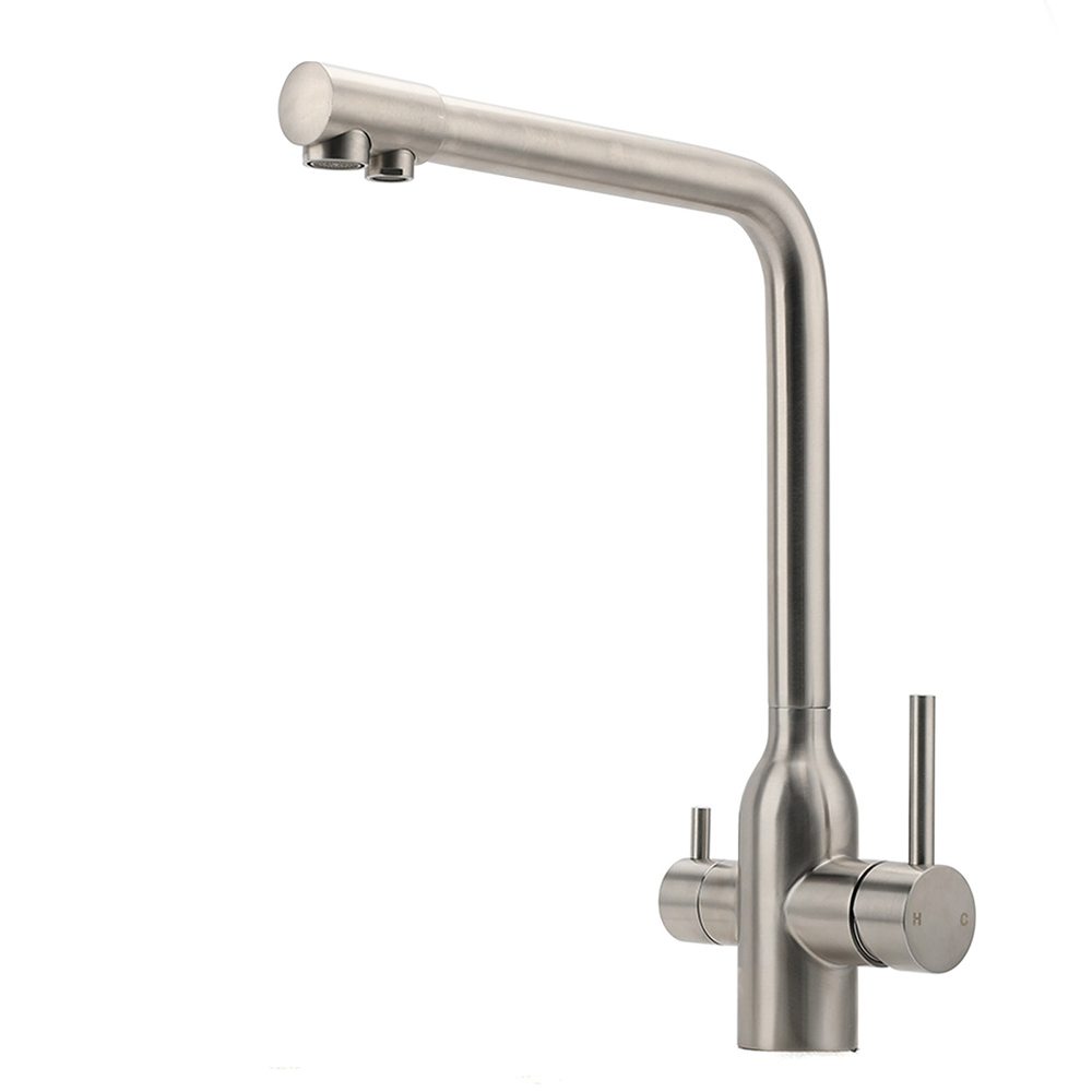 WELS 3 Function Kitchen Sink 360° Swivel Mixer Tap Clean Pure Drink Water Faucet - Image 1