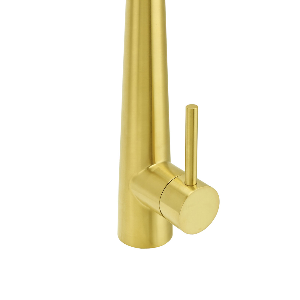 Brushed Gold Pull Out Kitchen Sink Tap Basin Mixer Faucet 2 Mode Spraying Spout - Image 5