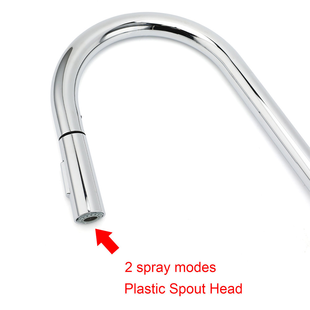 WELS Chrome 2 Modes Spray Pull Out Kitchen Swivel Faucet Sink Tap Laundry Mixer - Image 4