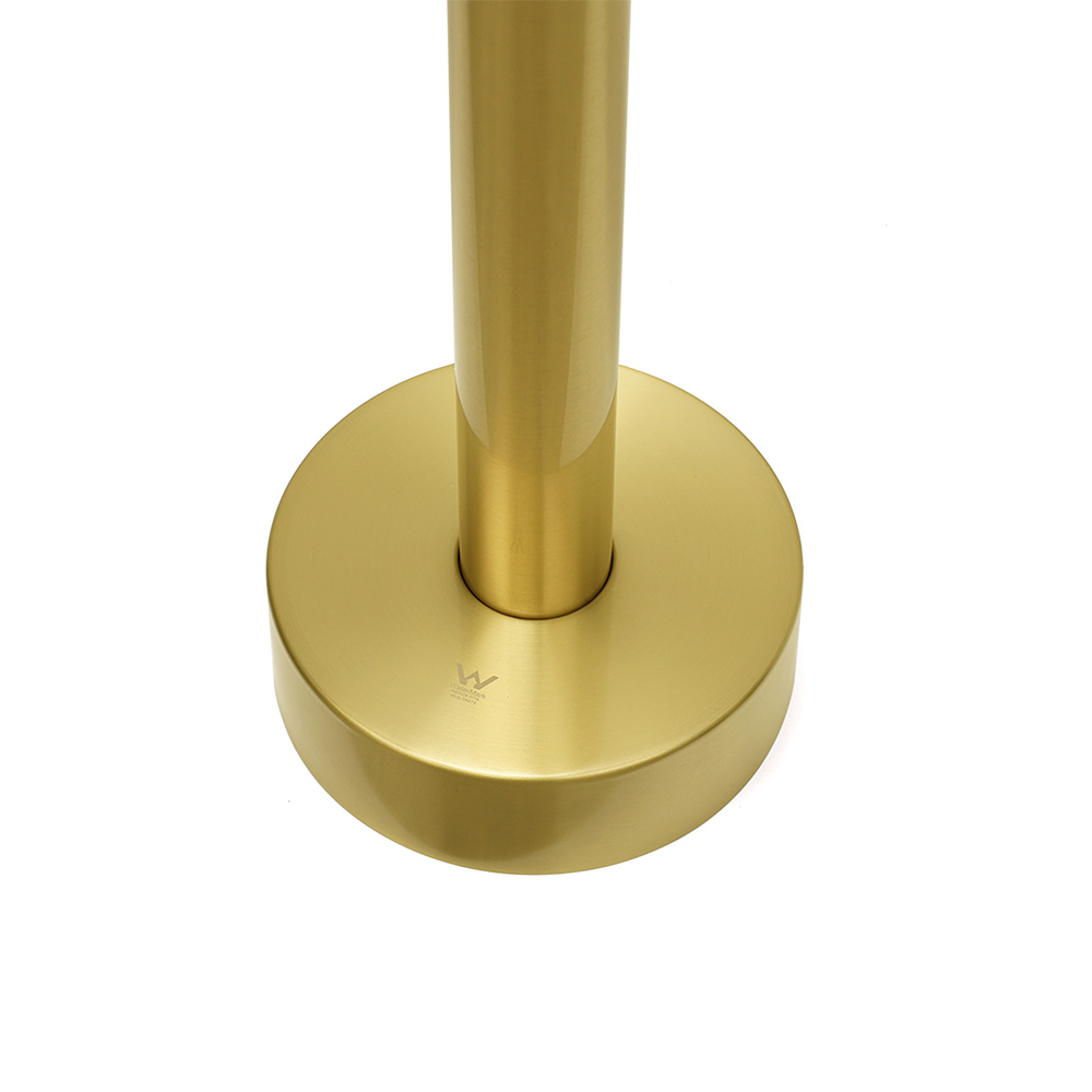 Brushed Gold Bath Tub Mixer Tap Free Standing Faucet Filler Spout Hot Cold Water - Image 6