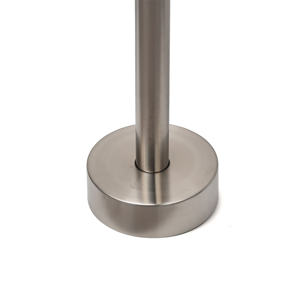 Brushed Nickel Stainless Steel Bathtub Tap Free Standing Faucet Filler Spout Set - Image 6