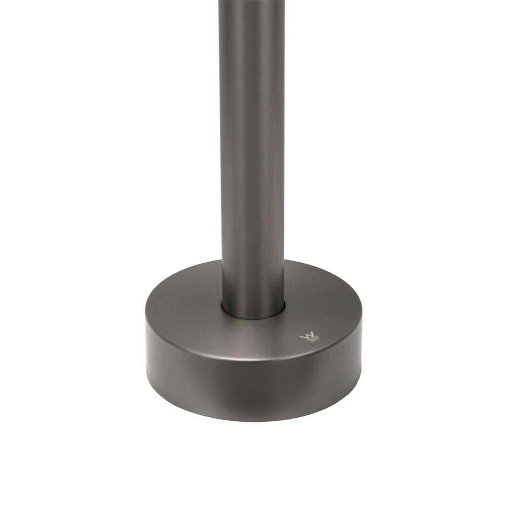 Gun Metal Bathroom Free Standing Hot Cold Water Mixer Tap Bath Tub Filler Spout - Image 6