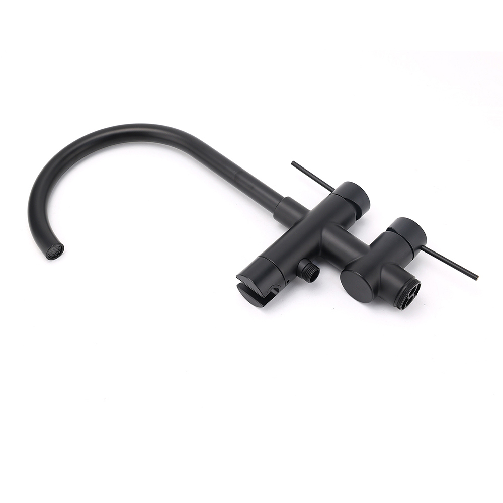 WELS Matt Black Bathtub Filler Free Standing Mixer Faucet Tap Spout HandHeld Set - Image 4