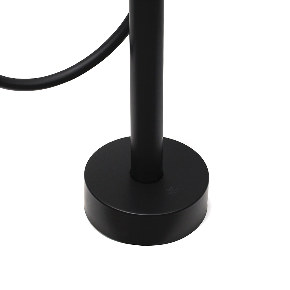 WELS Matt Black Bathtub Filler Free Standing Mixer Faucet Tap Spout HandHeld Set - Image 5