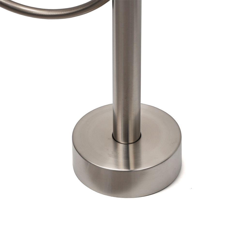 WELS Brushed Nickel Stainless Steel Free Standing Mixer Faucet Tap Spout Handset - Image 5