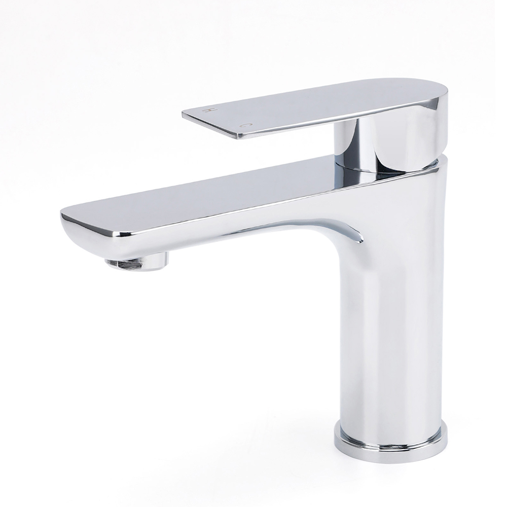WELS Bathroom Vanity Kitchen Laundry Round Chrome Basin Mixer Sink Faucet Tap - Image 1