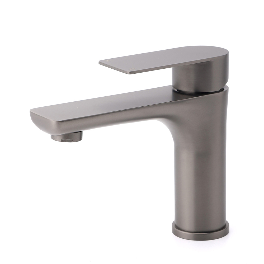 WELS Gun Metal 4.5L/min Kitchen Laundry Round Basin Mixer Vanity Sink Faucet Tap - Image 1