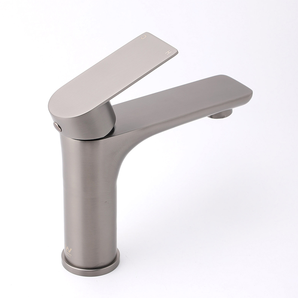 WELS Gun Metal 4.5L/min Kitchen Laundry Round Basin Mixer Vanity Sink Faucet Tap - Image 3
