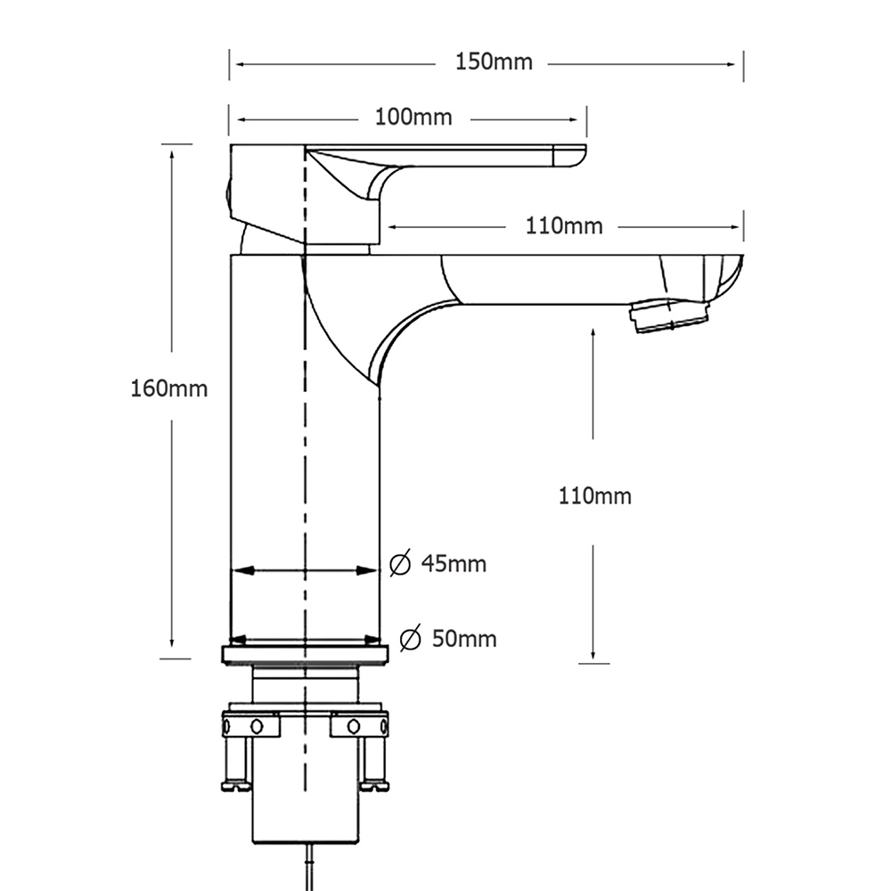 WELS Gun Metal 4.5L/min Kitchen Laundry Round Basin Mixer Vanity Sink Faucet Tap - Image 8