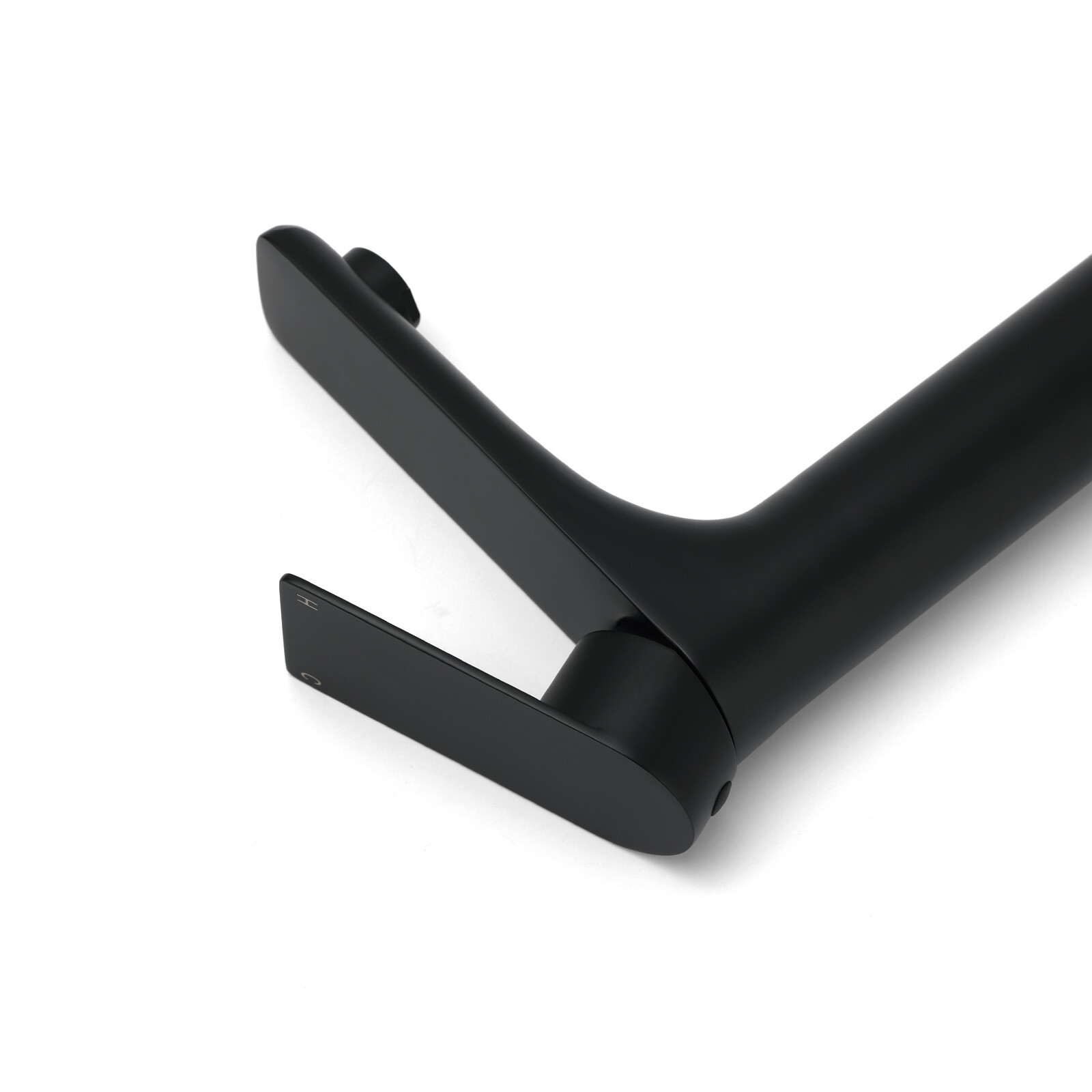 WELS 7.5L/m Rounded Body Basin Mixer Kitchen Vanity Faucet Tap Spout Matte Black - Image 5