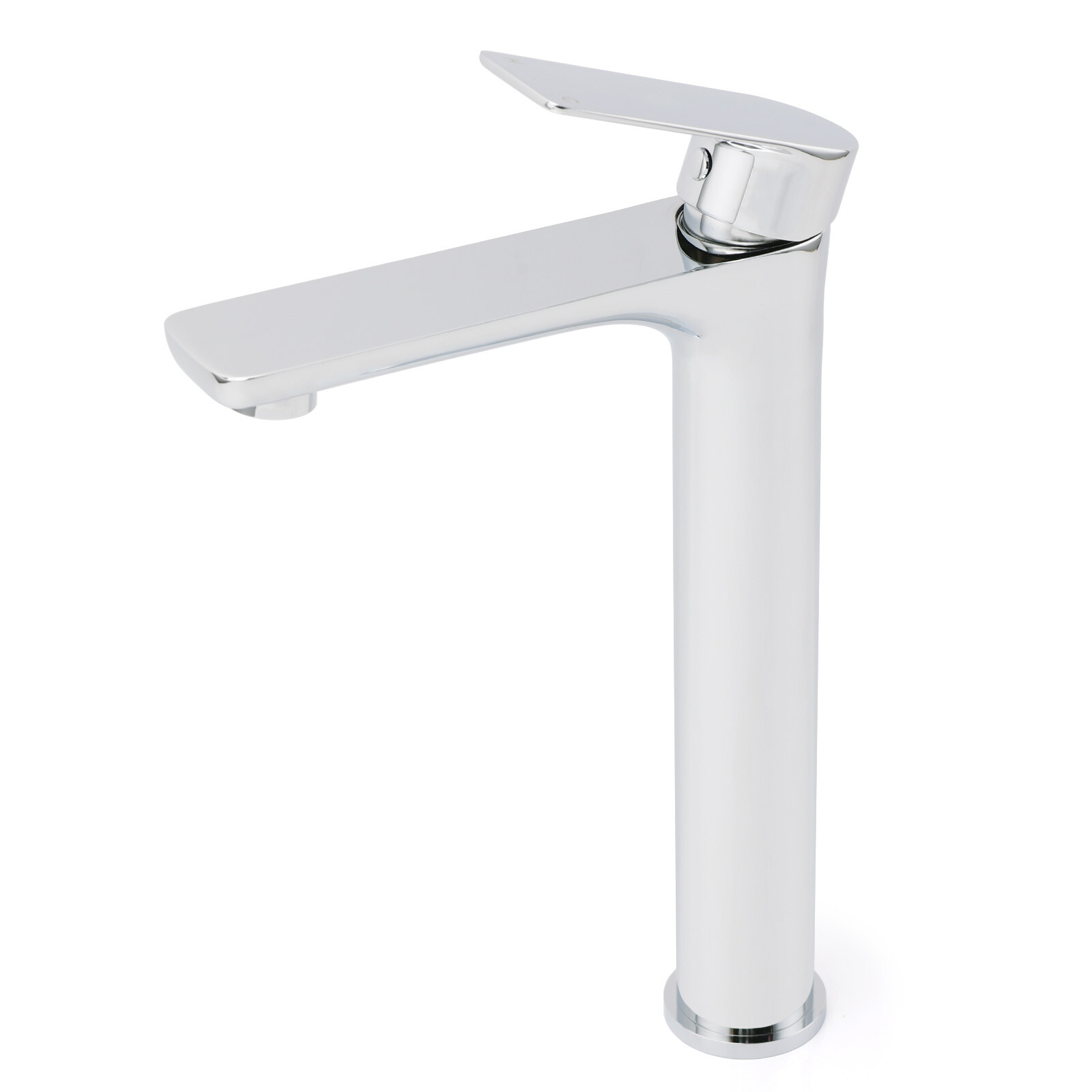 WELS Bathroom Chrome Round Tall Basin Mixer Vanity Faucet Laundry Counter Tap - Image 2