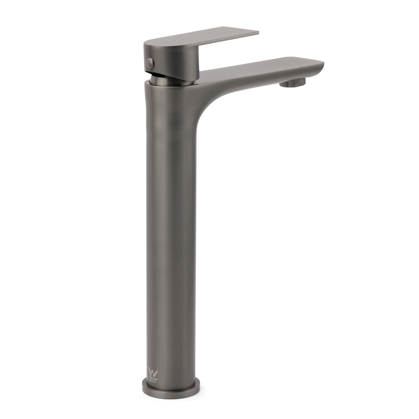 WELS Gun Metal Grey Round High Rise Basin Mixer Bathroom Vanity Faucet Tapware - Image 4