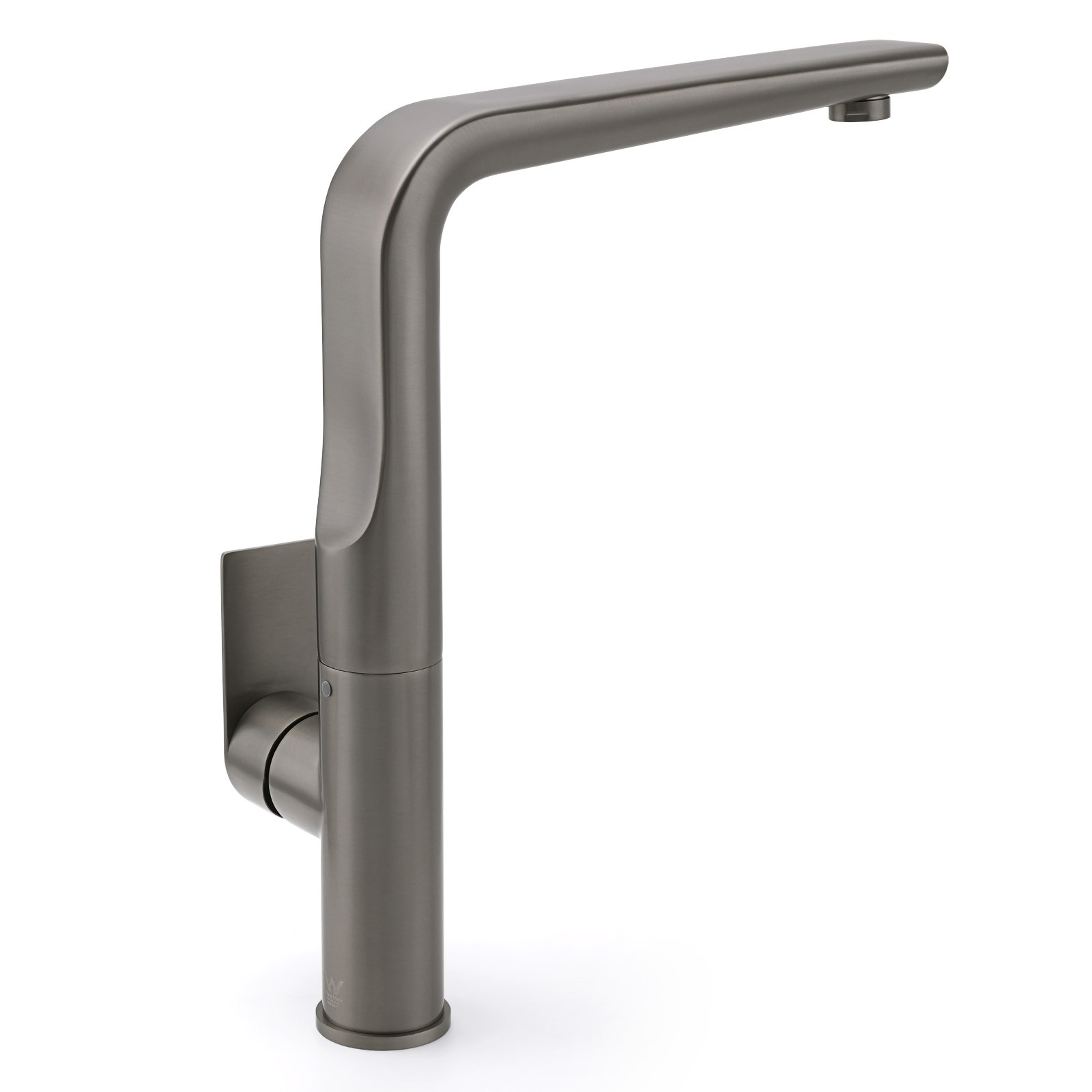 Luxury Gun Metal Round Kitchen Mixer Sink Tap Swivel Laundry Faucet Spout WELS - Image 4