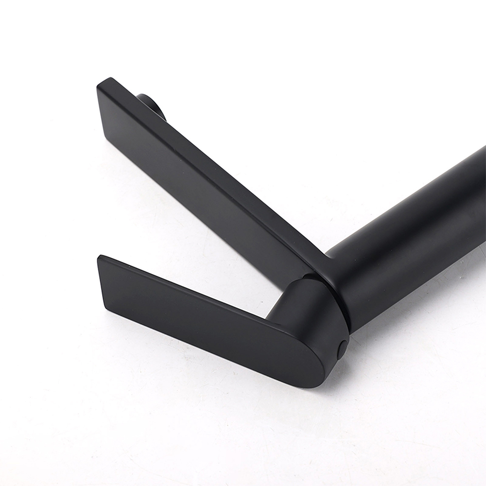 WELS Matt Black Square Short Basin Mixer Vanity Sink Faucet Laundry Spout Tap - Image 5