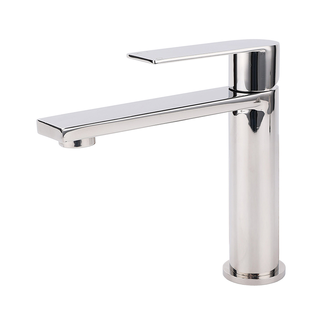 WELS Chrome Short Basin Mixer Vanity Sink Faucet Kitchen Laundry Spout Tap Set - Image 1