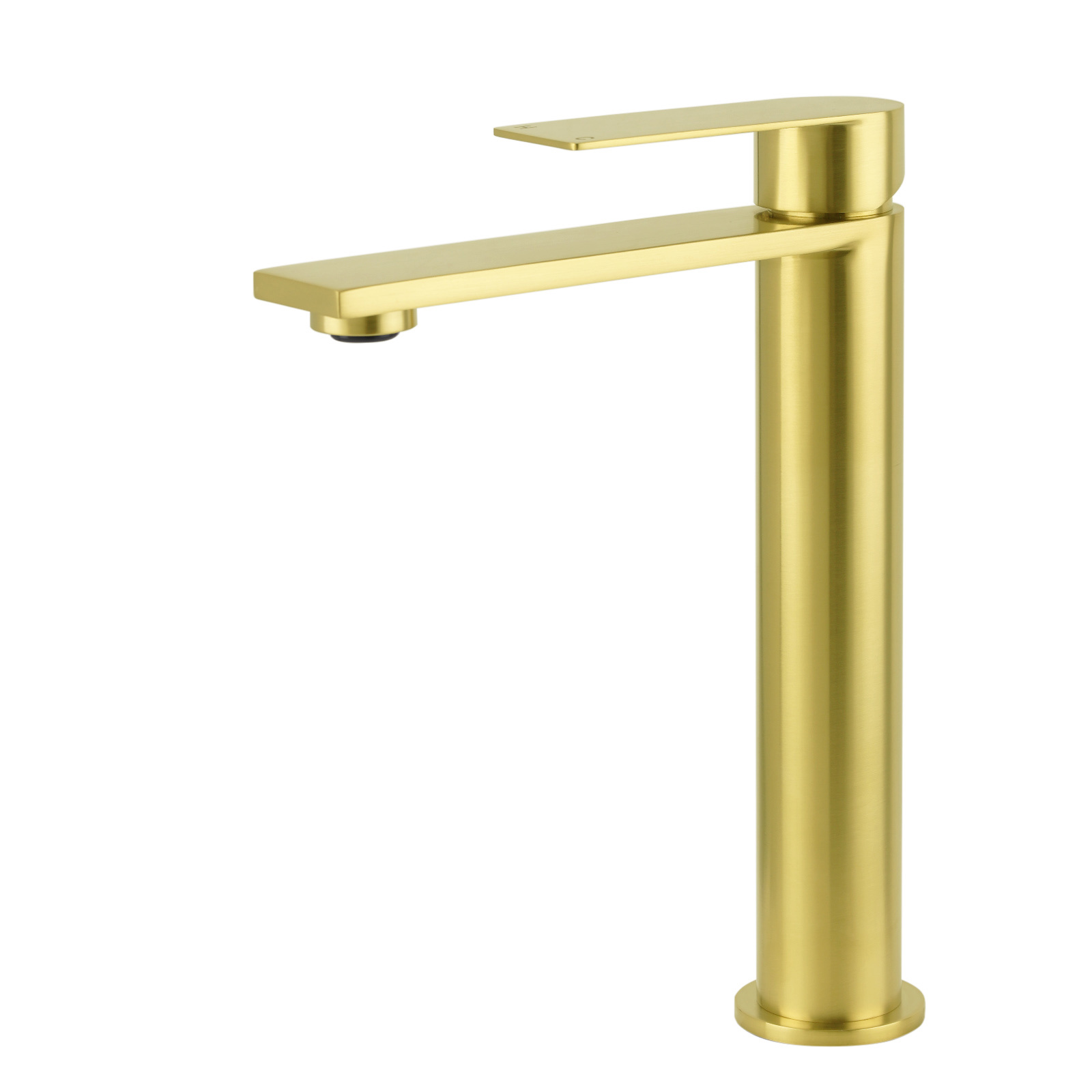 Brushed Gold Stainless Steel Tall Basin Mixer Vanity Sink Faucet Laundry Spout - Image 1