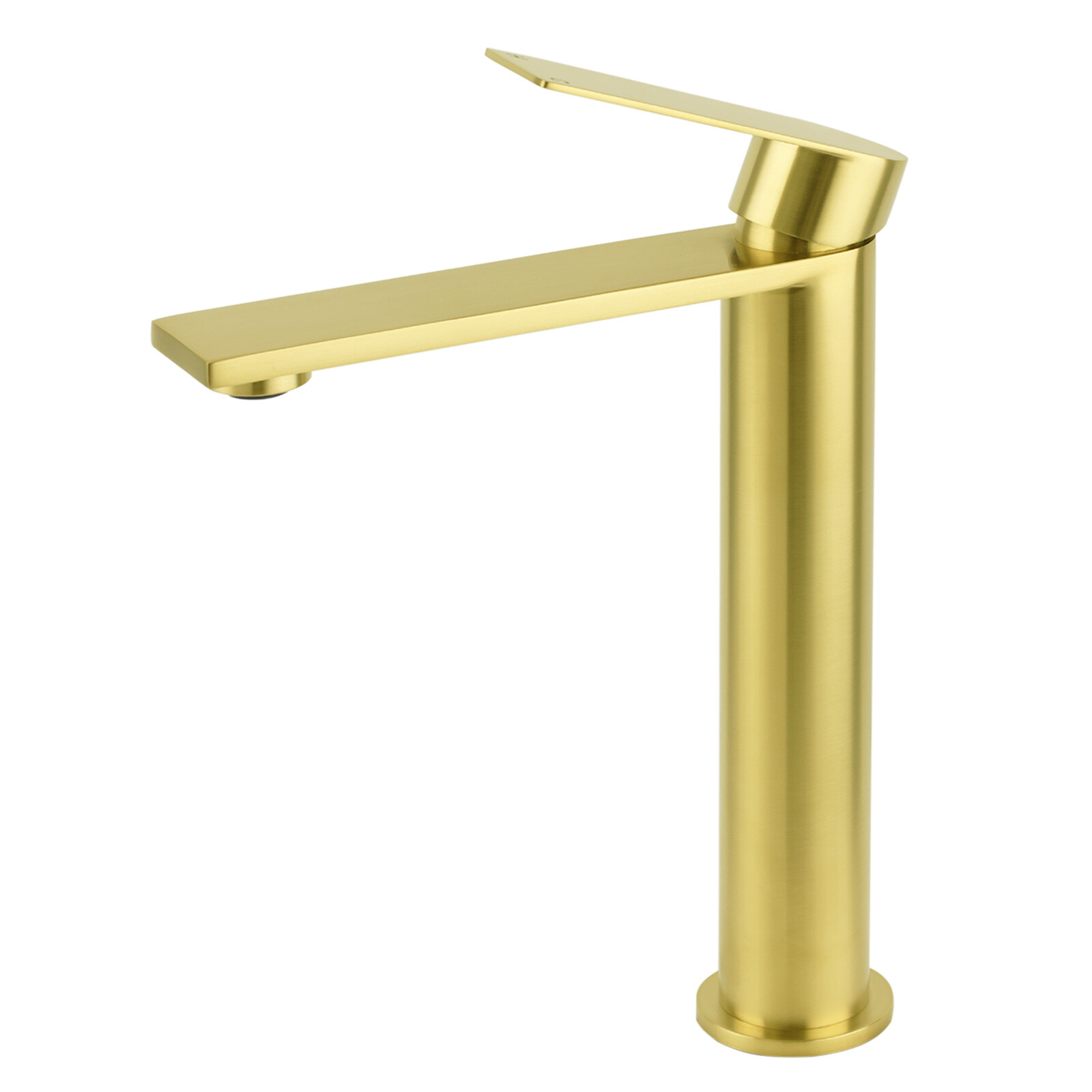 Brushed Gold Stainless Steel Tall Basin Mixer Vanity Sink Faucet Laundry Spout - Image 2