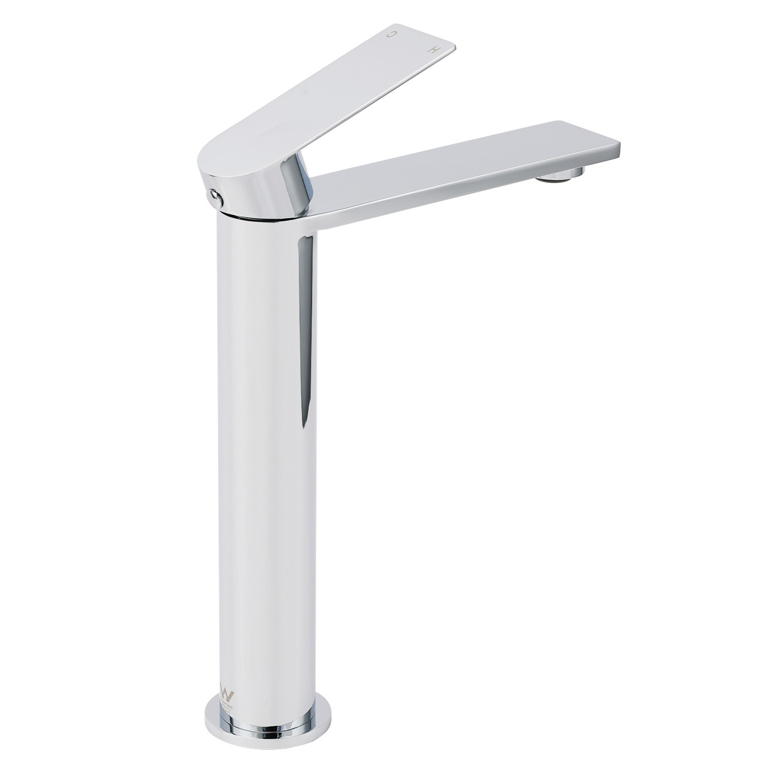 WELS Polished Chrome Tall Basin Mixer Vanity Sink Faucet Spout Laundry Flat Tap - Image 3