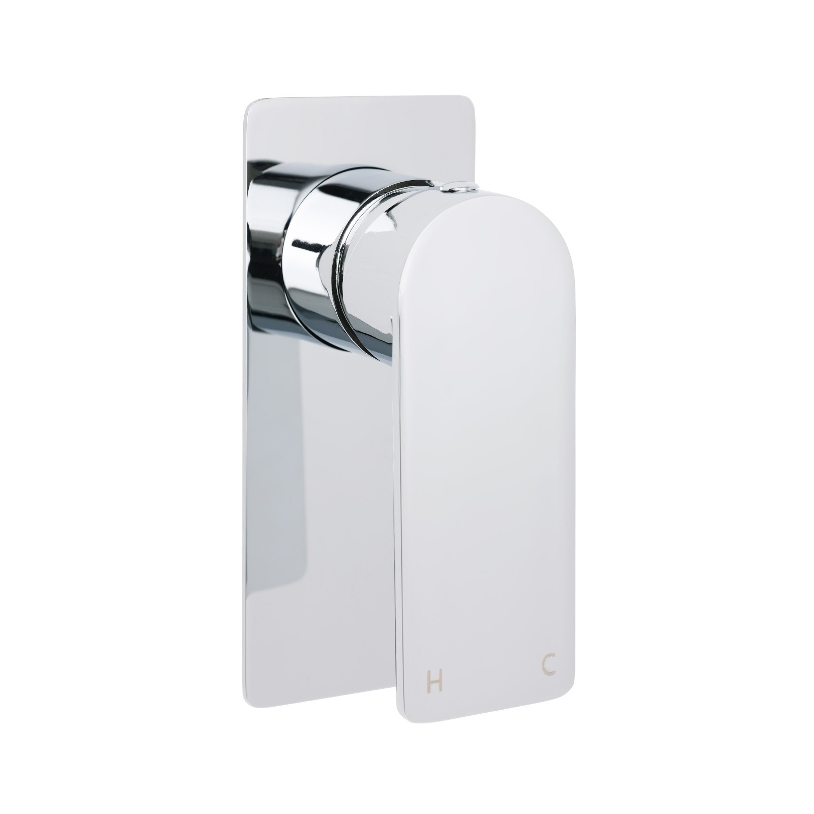 Chrome Square Lever Handle Shower Mixer Hot Cold Water Valve Watermark Standard - Image 1