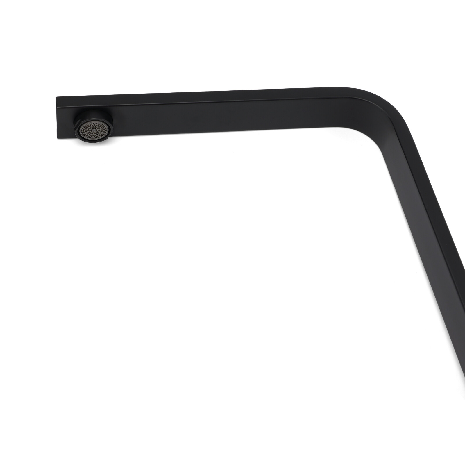 WELS Matte Black High Rise Gooseneck Kitchen Sink Laundry Mixer Faucet Tapware - Image 7