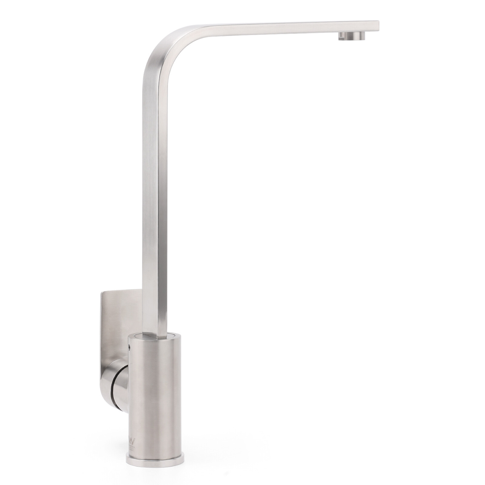 WELS Brushed Nickel Square Kitchen Sink Laundry Mixer 360º Swivel Faucet Tapware - Image 4