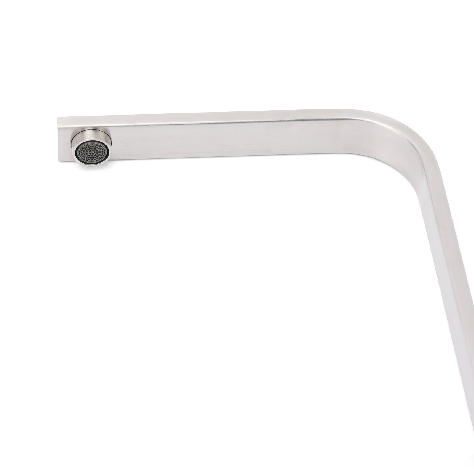 WELS Brushed Nickel Square Kitchen Sink Laundry Mixer 360º Swivel Faucet Tapware - Image 7