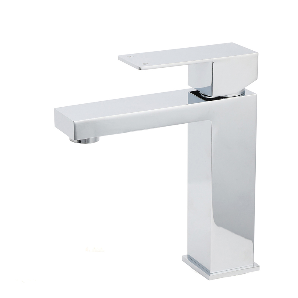 WEL Standard 6L/min Square Basin Vessel Mixer Faucet Tap Kitchen Laundry Chrome - Image 1
