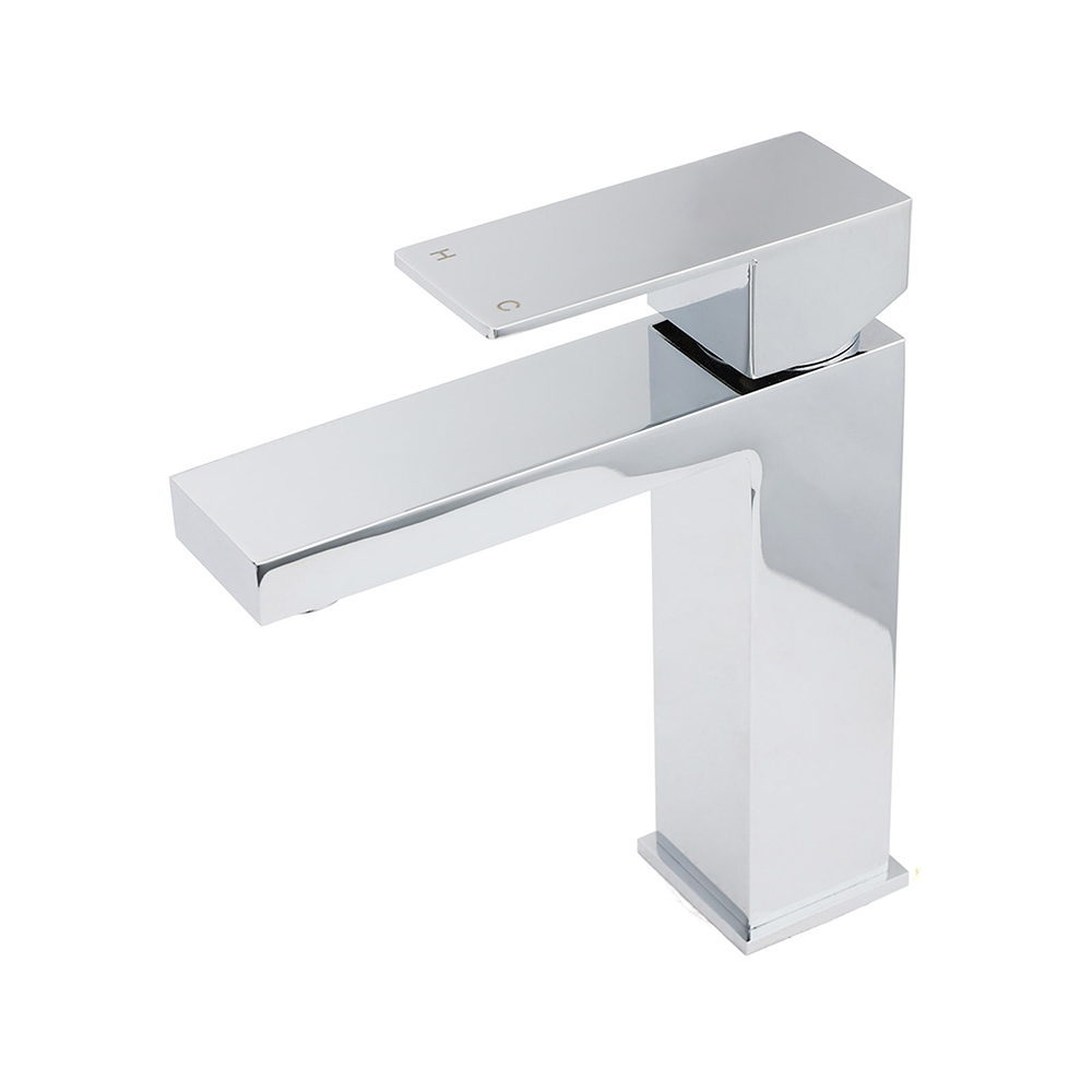 WEL Standard 6L/min Square Basin Vessel Mixer Faucet Tap Kitchen Laundry Chrome - Image 2