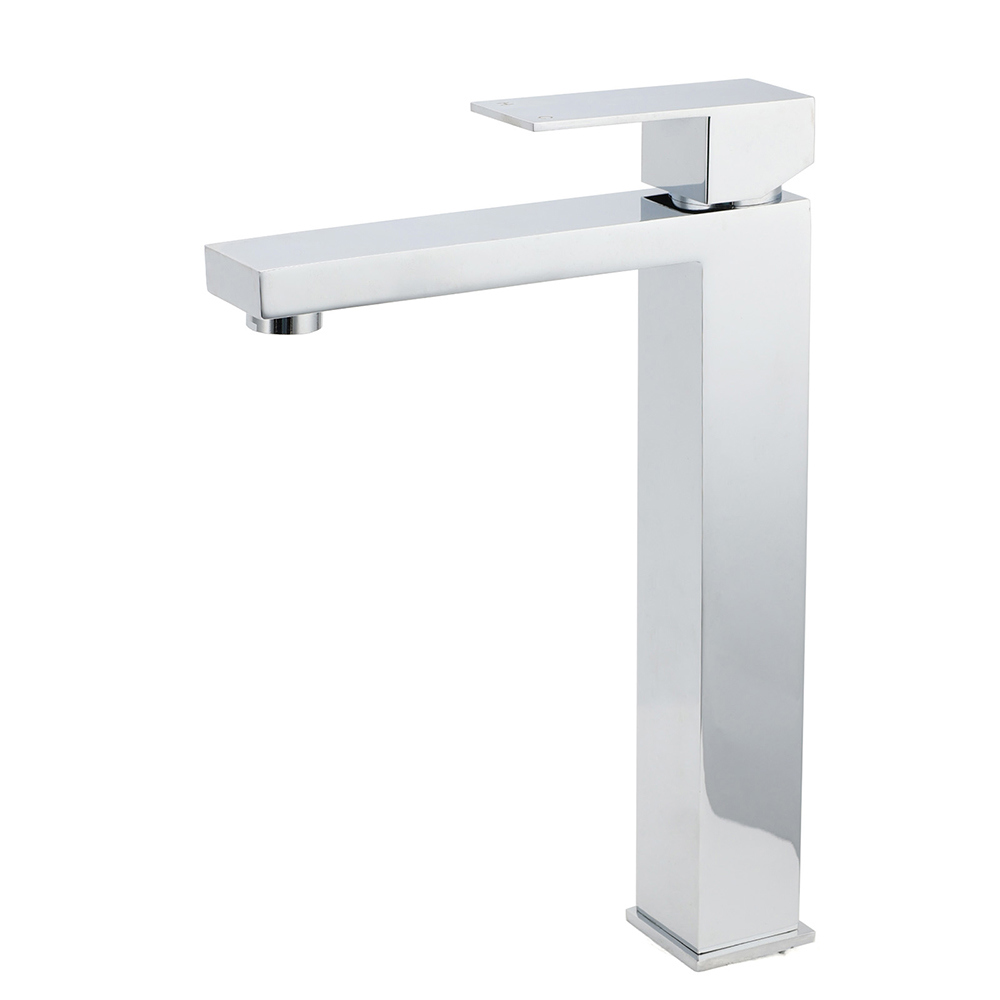 WELS 6L/m Square 310mm Tall Basin Vessel Mixer Faucet Tap Kitchen Laundry Chrome - Image 1