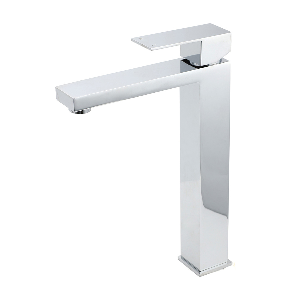 WELS 6L/m Square 310mm Tall Basin Vessel Mixer Faucet Tap Kitchen Laundry Chrome - Image 2